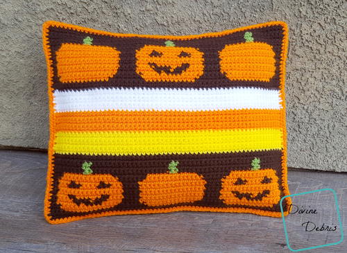 Smiling Pumpkins Pillow