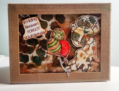 Camouflage Birthday Card