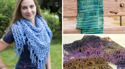 17 Broomstick Lace Crochet Shawls, Scarves, and More