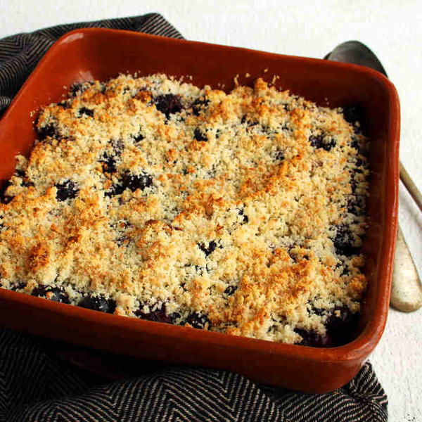 Keto Blueberry Coconut Crumble Recipe Keto Blueberry Coconut Crumble Recipe