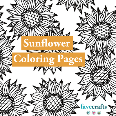 7 Sunflower Coloring Pages for Adults