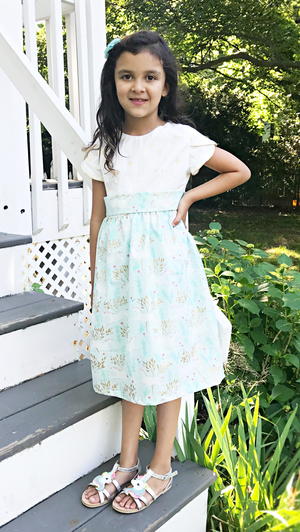 Little Girls Enchanted Tulip Sleeve Dress Little Girls Enchanted Tulip Sleeve Dress