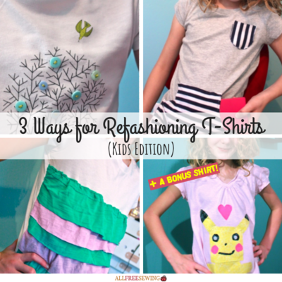 3 Ways for Refashioning T-Shirts Kids Edition
