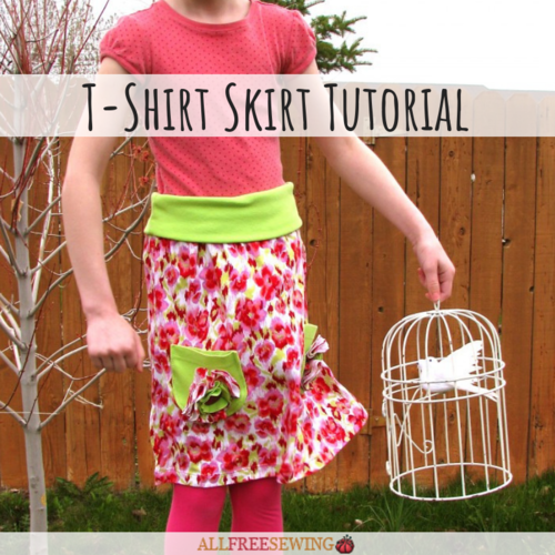 Girls T-Shirt Skirt Tutorial