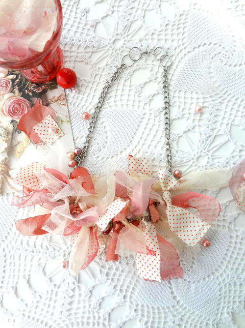 Romantic Boho Rag Necklace Romantic Boho Rag Necklace