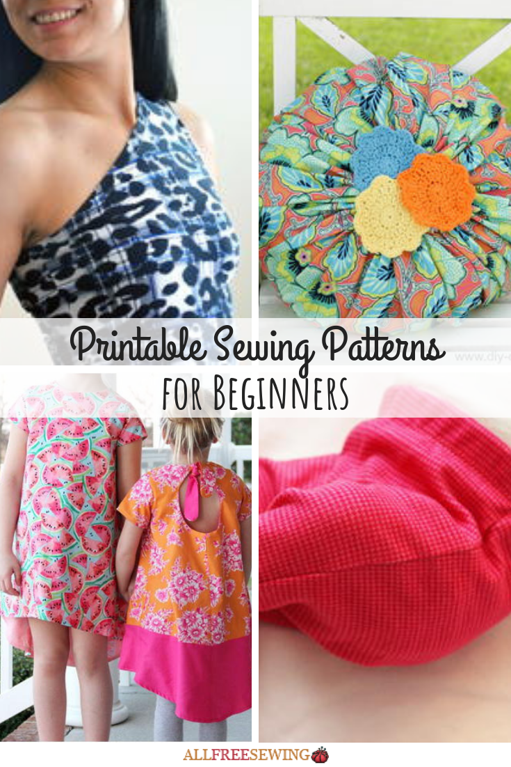 40 Printable Sewing Patterns For Beginners Allfreesewing Com