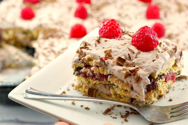 No Bake Chocolate Raspberry Lentil Dessert Lasagna No Bake Chocolate Raspberry Lentil Dessert Lasagna