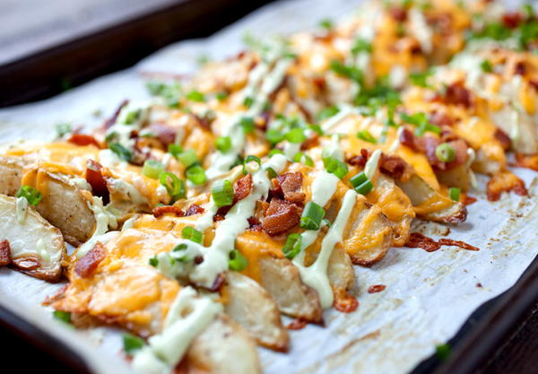 Restaurant-Style Loaded Potato Wedges Restaurant-Style Loaded Potato Wedges