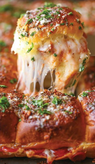 Pepperoni Pizza Sliders Pepperoni Pizza Sliders