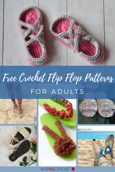 33 Free Crochet Flip Flop Patterns for Adults