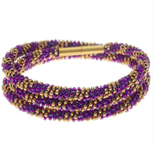 Ultra Violet Vortex Kumihimo Bracelet Ultra Violet Vortex Kumihimo Bracelet