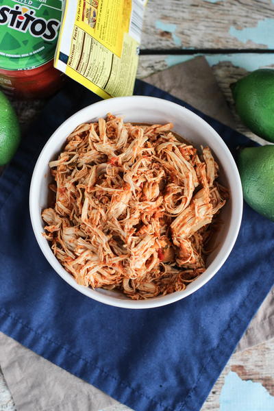 Three Ingredient Slow Cooker Salsa Taco Chicken Three Ingredient Slow Cooker Salsa Taco Chicken