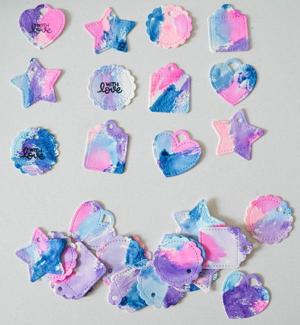 How To Make Die-Cut Watercolor Gift Tags How To Make Die-Cut Watercolor Gift Tags