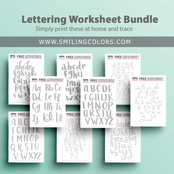 Free Lettering Worksheeets Free Lettering Worksheeets