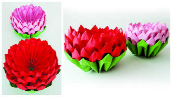 Lotus In Origami Style Lotus In Origami Style
