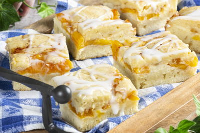 Peaches and Cream Squares