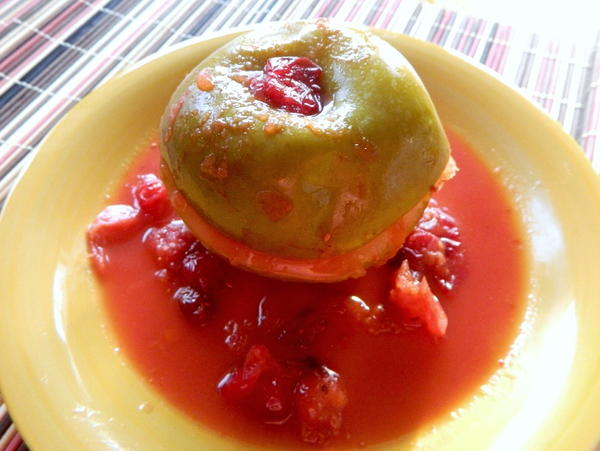 Browned Butter Baked Cranberry Apples Browned Butter Baked Cranberry Apples