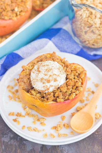 Baked Apples with Granola
