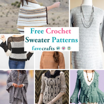 34 Free Crochet Sweater Patterns