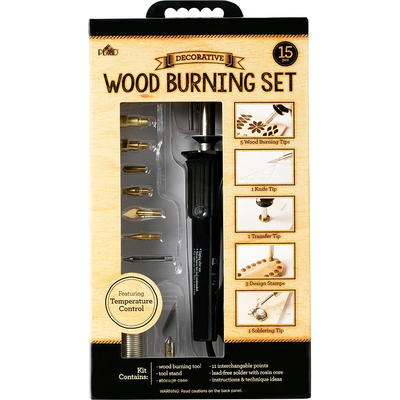 Plaid Wood Burning Tool Set 