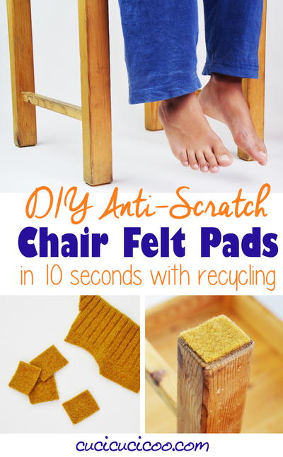 10-Second Repurposed Chair Felt Pads