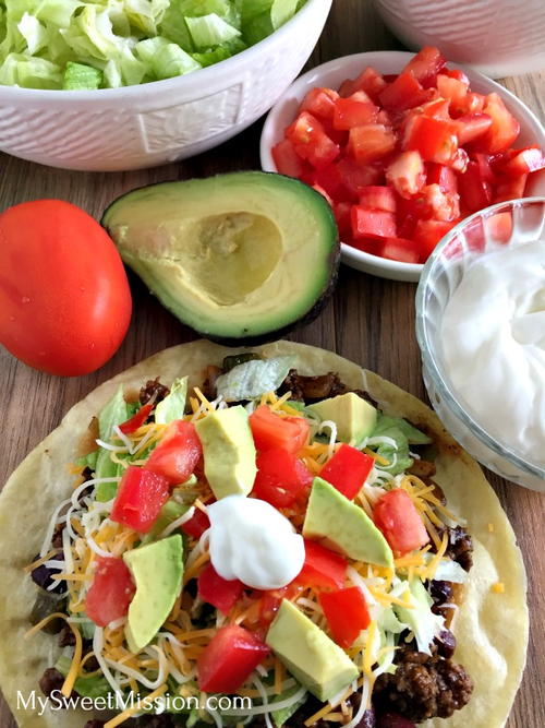 Beef Bean Tostadas Beef & Bean Tostadas