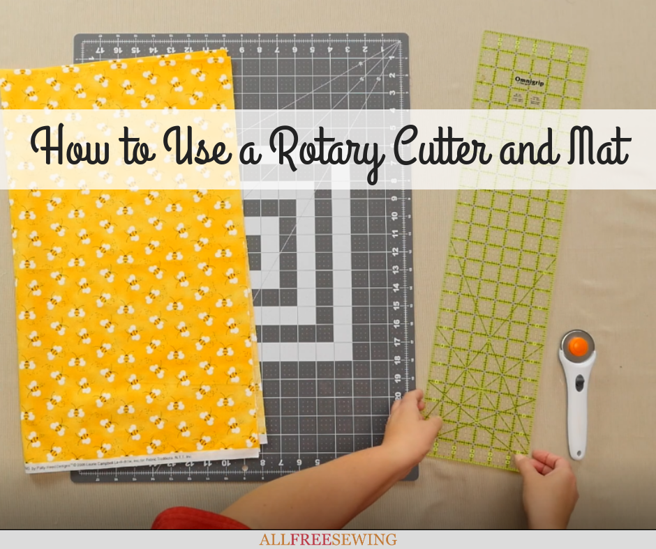 How To Use A Rotary Cutter And Mat Allfreesewing Com