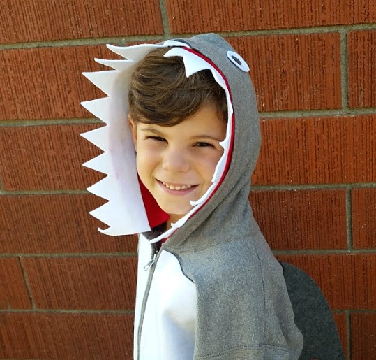 Shark No-Sew Halloween Costume Shark No-Sew Halloween Costume