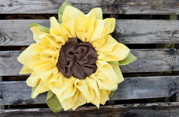 Burlap Sunflower Wreath Burlap Sunflower Wreath_1