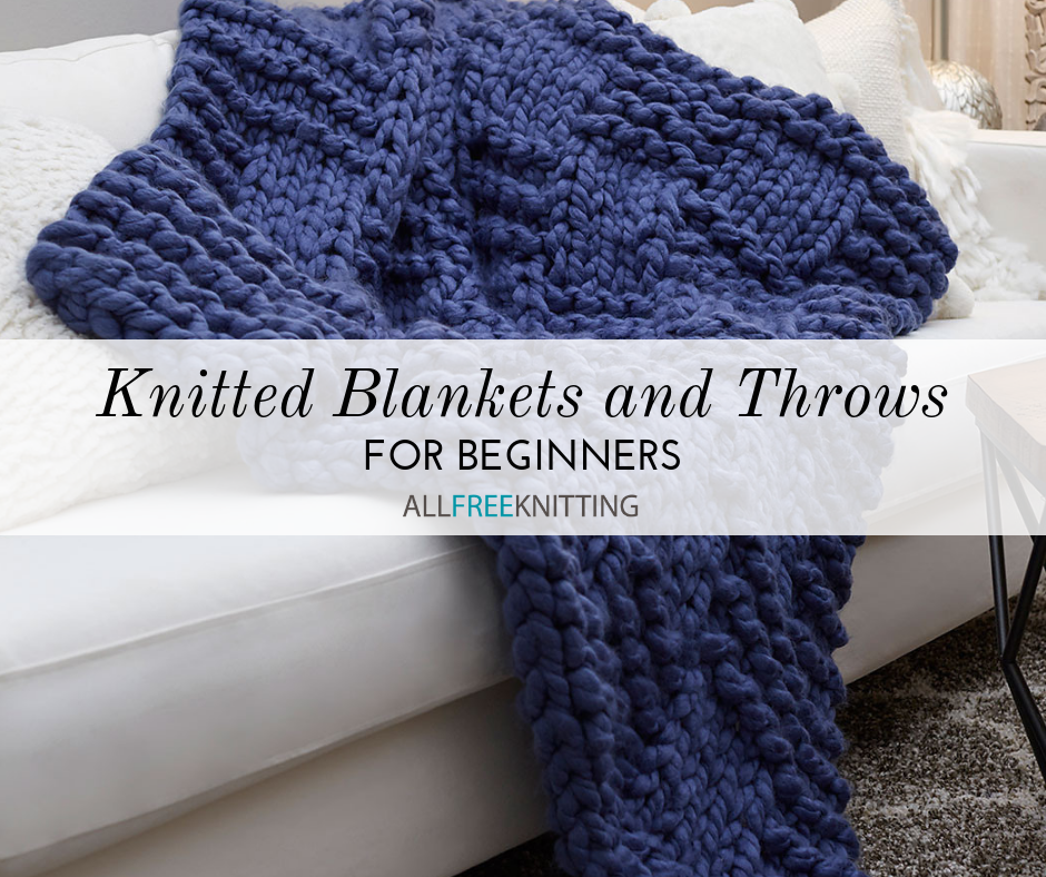 Hand knitted blankets large