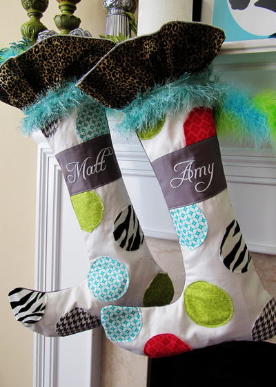 Whimsical Christmas Stocking Pattern Whimsical Christmas Stocking Pattern