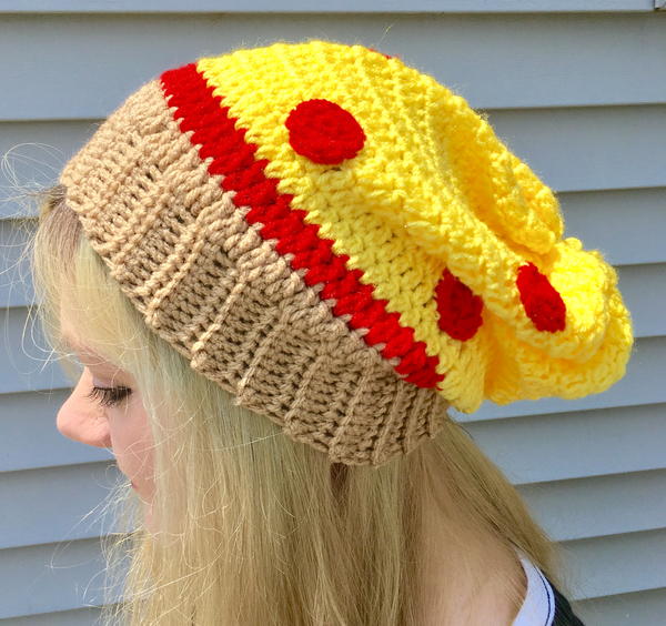 Pizza Slouchy Hat Pizza Slouchy Hat