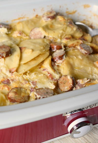 Loaded Slow Cooker Pierogies Loaded Slow Cooker Pierogies