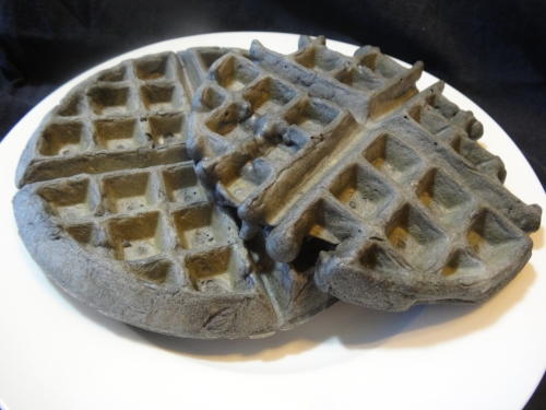 Eggless Charcoal Waffles Homemade Waffle Recipe Eggless Charcoal Waffles | Homemade Waffle Recipe