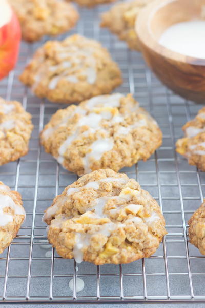 Glazed Apple Oatmeal Cookies Glazed Apple Oatmeal Cookies