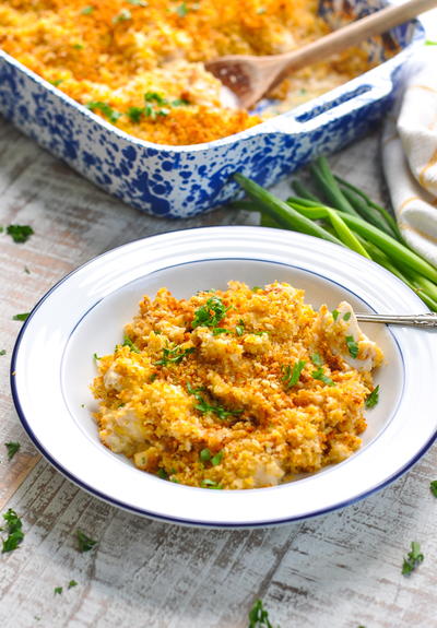 Dump-and-Bake Chicken and Cornbread Casserole