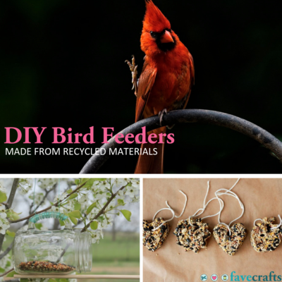 12 DIY Bird Feeders Made from Recycled Materials