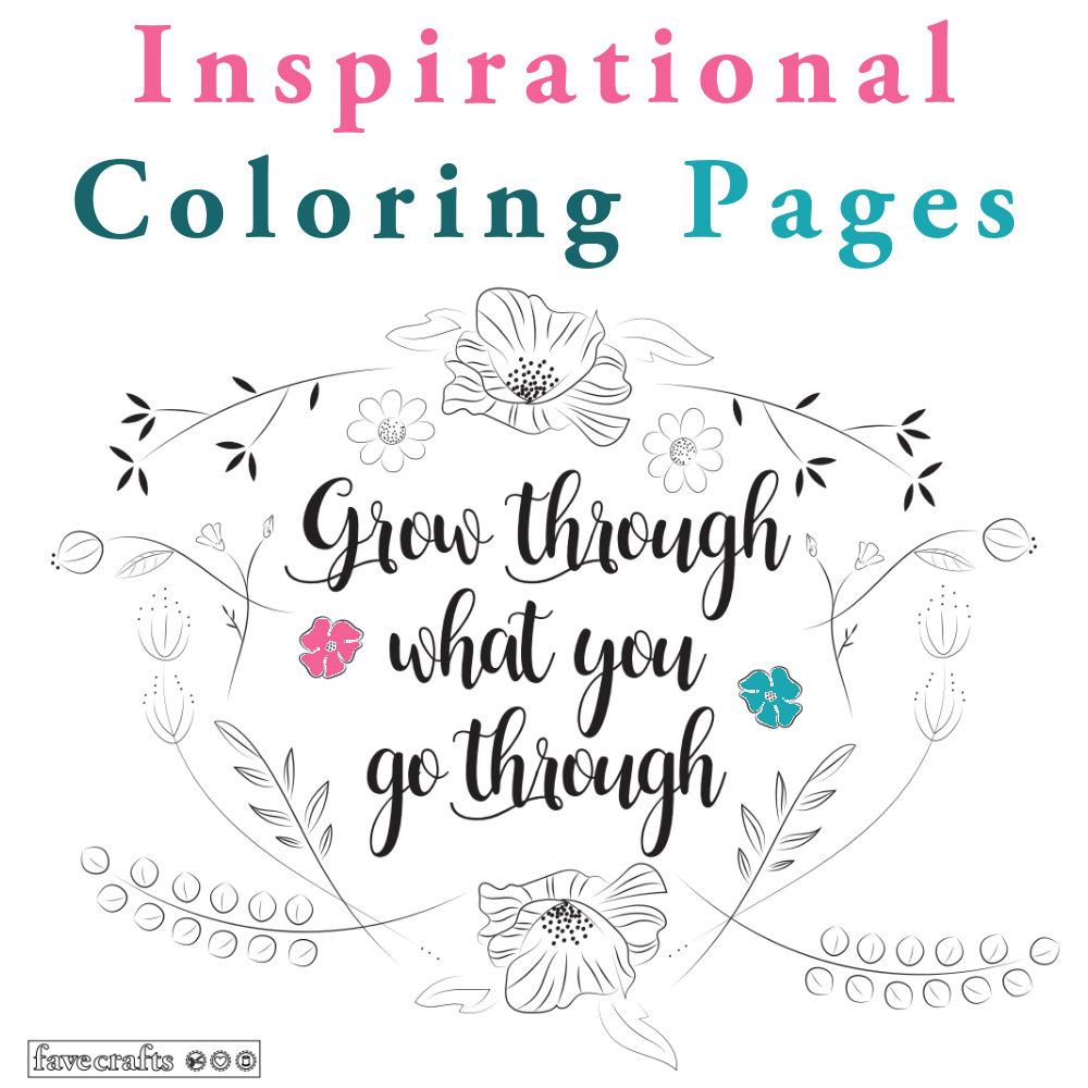 38 Inspirational Coloring Pages | FaveCrafts.com
