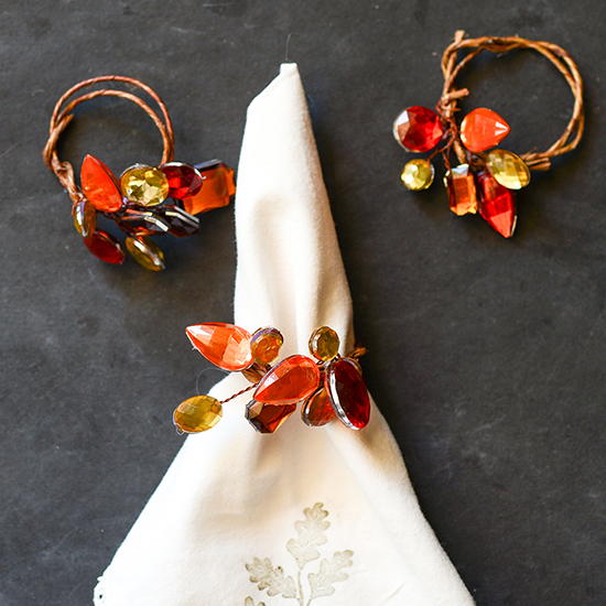 Jeweled Fall Napkin Ring Jeweled Fall Napkin Ring