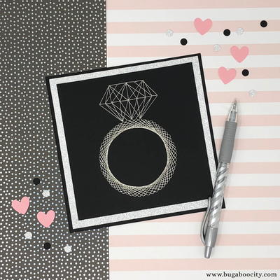 DIY Embroidered Wedding Card