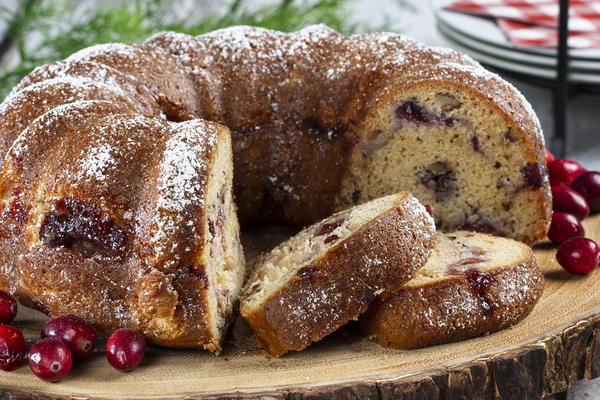 Cranberry Swirl Cake