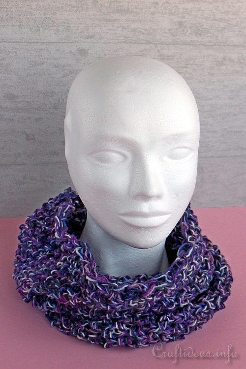 Lightweight Knitted Cowl for Cooler Days Lightweight Knitted Cowl for Cooler Days