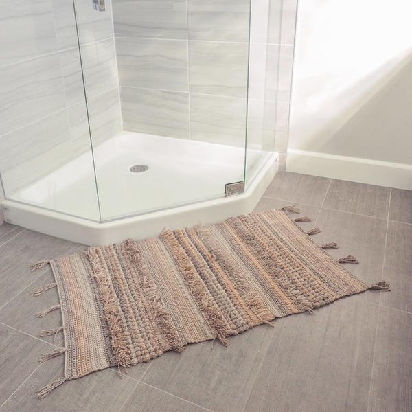 Textured Rug Crochet Pattern Textured Rug Crochet Pattern