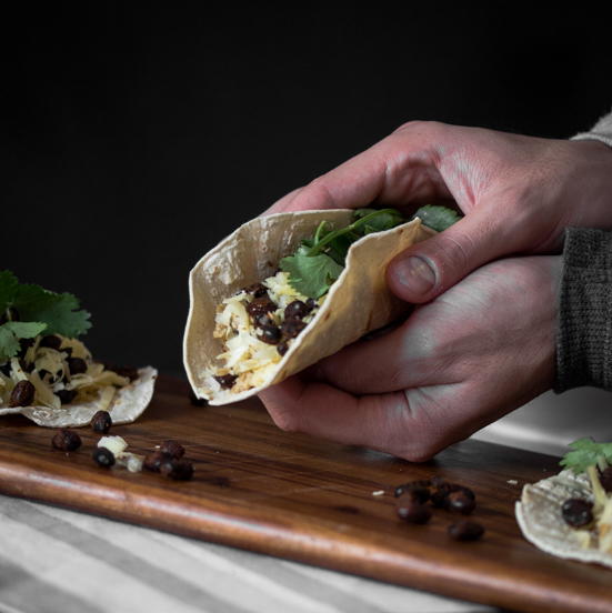 Scrambled Egg and Spiced Black Bean Breakfast Tacos Scrambled Egg and Spiced Black Bean Breakfast Tacos