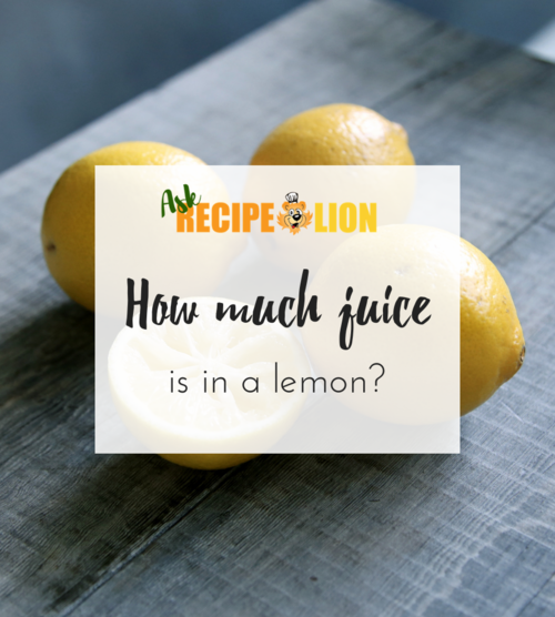 How Much Juice is in a Lemon
