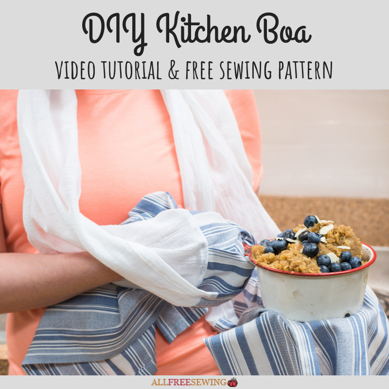 DIY Kitchen Towel Boa (Video Tutorial)