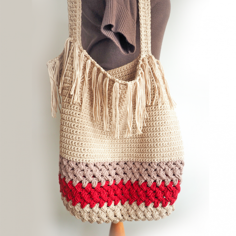 Fringe Shopping Bag Crochet Pattern