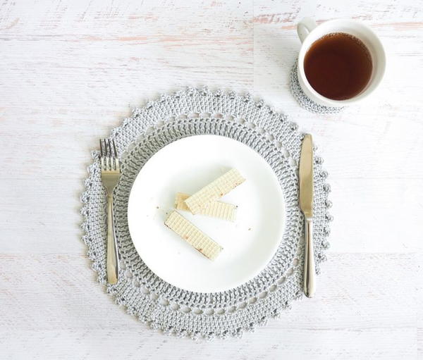 Table Placemat Set Crochet Pattern Table Placemat Set Crochet Pattern