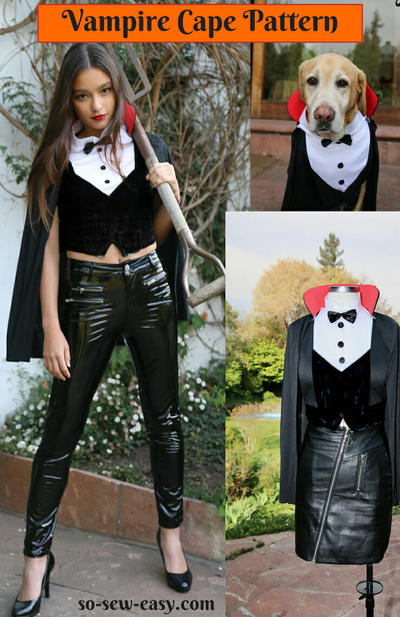 Vampire Cape Pattern Unisex Easy Halloween Costume Vampire Cape Pattern – Unisex Easy Halloween Costume