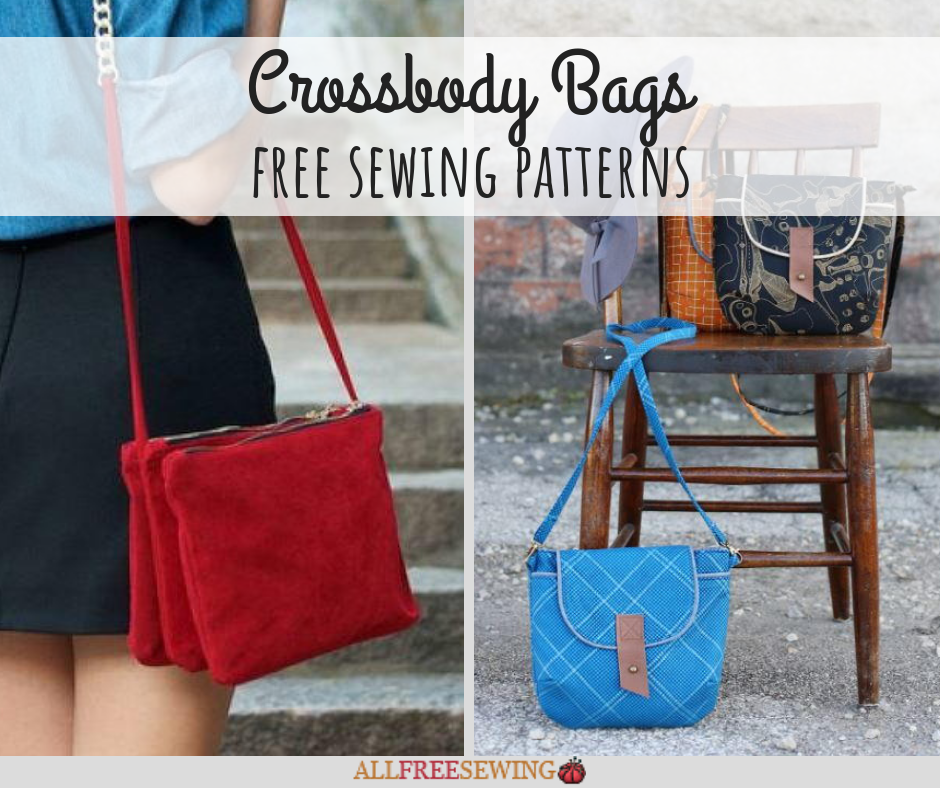 11 Free Crossbody Bag Sewing Patterns | www.waldenwongart.com